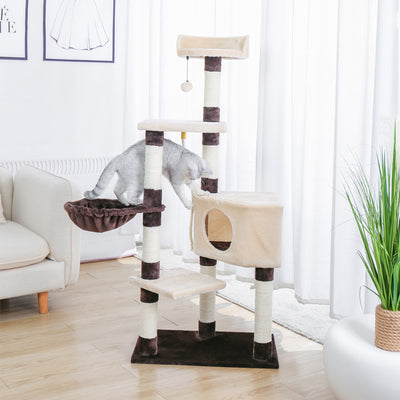 Pawz Road Cat Apartments Cat Nest Cat Tree One Cat Villa Grab Column Cat Climbing Frame Sisal Jumping Platform Cat Climbing Frame Cat Tree Tower