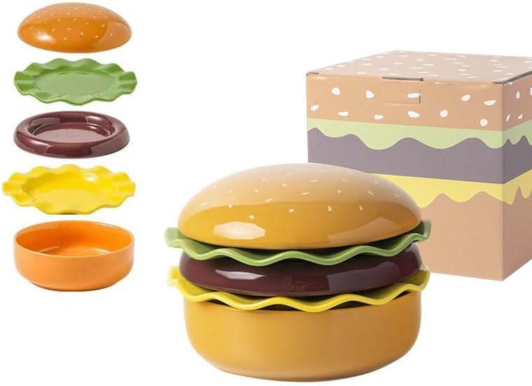Burger Ceramic Pet Bowl Series