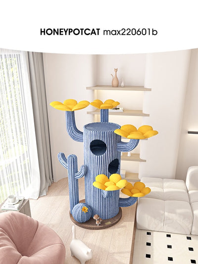 HONEYPOTCAT Luxe Cactus Bloom Cat Tree - 162cm