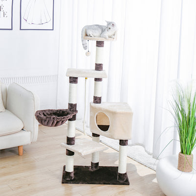 Pawz Road Cat Apartments Cat Nest Cat Tree One Cat Villa Grab Column Cat Climbing Frame Sisal Jumping Platform Cat Climbing Frame Cat Tree Tower