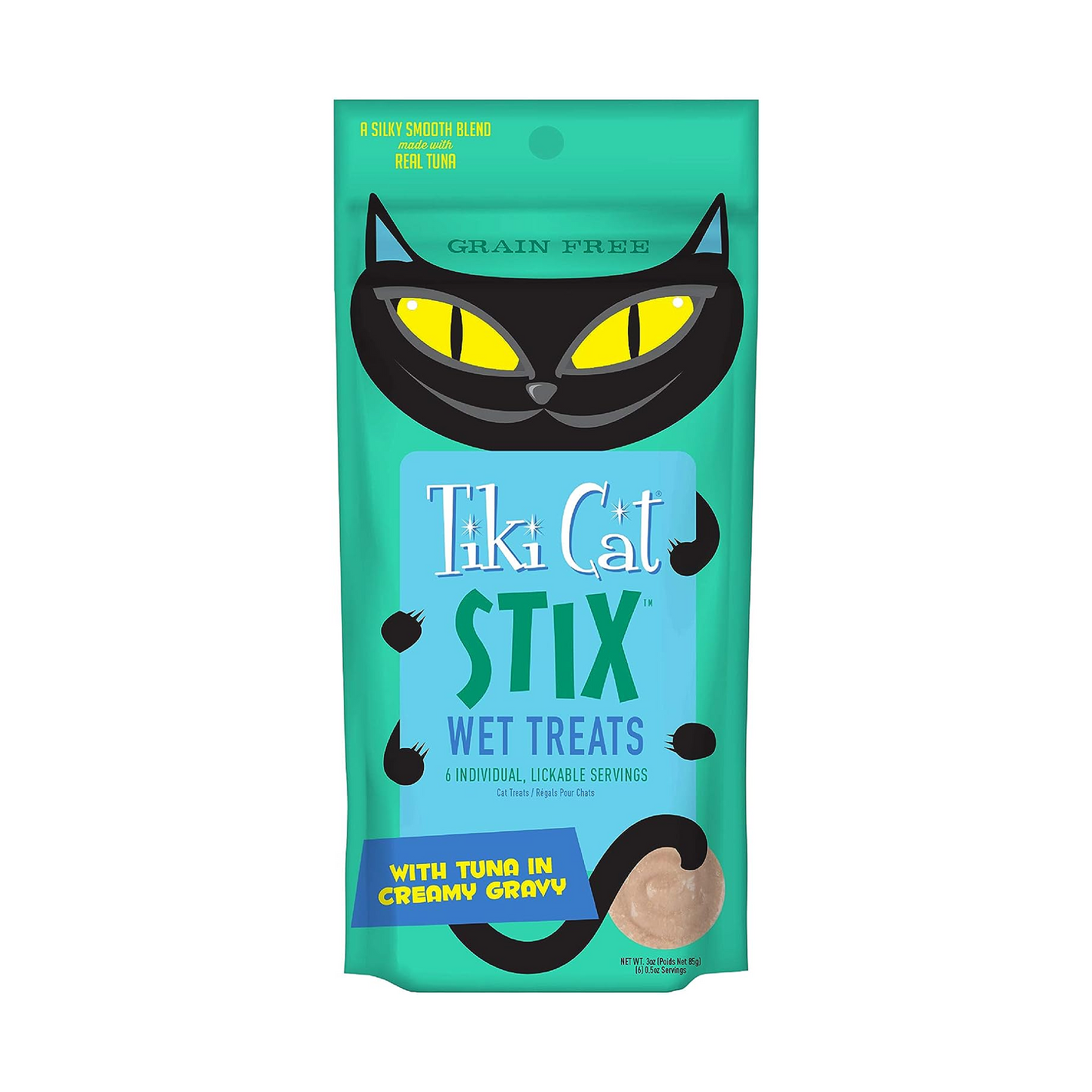 Tiki Cat Stix® Tuna Mousse 6ct Single Serve Pouches Wet Cat Treats