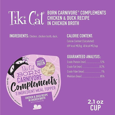 Tiki Cat® Born Carnivore® Complements Chicken & Duck Cat Meal Toppers