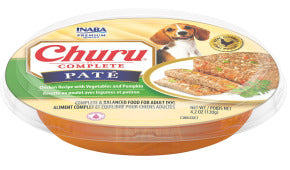 INABA INABA DOG Churu COMPLETE PATE (Chic/Veg & Pumpkin) - 120 g 1 Pack (120 g) current Canpet package