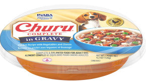INABA INABA DOG Churu COMPLETE GRAVY (Chic/Veg & Cheese) - 120 g 1 Pack (120 g) current Canpet package