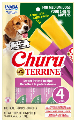 INABA INABA Churu TERRINE MEDIUM DOG (Sweet Potato) 1 Pack (120 g) current Canpet package