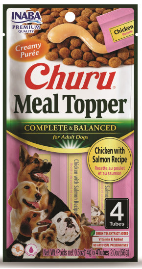 INABA INABA DOG Churu MEAL TOPPER (Chicken with Salmon) 1 Pack (56 g) current Canpet package
