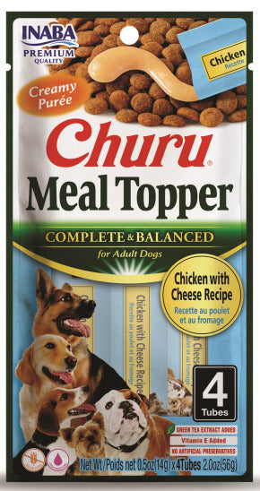 INABA INABA DOG Churu MEAL TOPPER (Chicken with Cheese) 1 Pack (56 g) current Canpet package