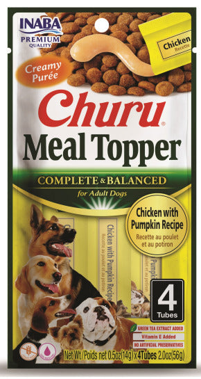 INABA INABA DOG Churu MEAL TOPPER (Chicken with Pumpkin) 1 Pack (56 g) current Canpet package