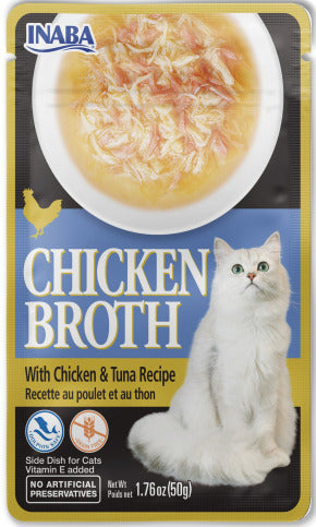 INABA INABA CAT Chicken BROTH (Chicken & Tuna) 1 Pack (50 g) current Canpet package