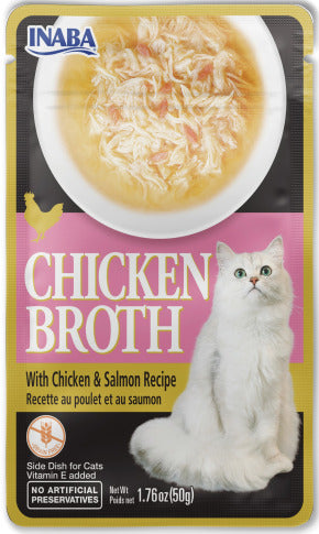 INABA INABA CAT Chicken BROTH (Chicken with Salmon) 1 Pack (50 g) current Canpet package