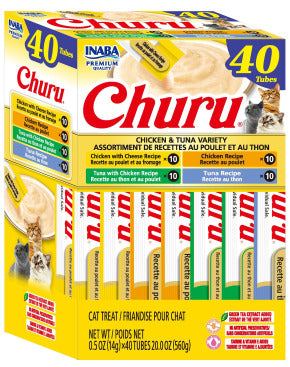 INABA INABA CAT Churu Purees 40 PACK (Chicken & Tuna) 1 Pack (560 g) current Canpet package