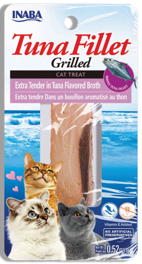 INABA INABA CAT GRILLED FILLETS (Extra Tender Tuna) 1 Pack (1 Fillet) current Canpet package
