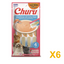 INABA INABA CAT Churu PUREES (Salmon with Scallop) 6 Pack (24 Tubes) X6 quantity-marked product image