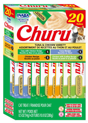INABA INABA CAT Churu Purees 20 PACK (Tuna & Chicken) 1 Pack (280 g) current Canpet package