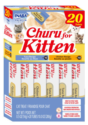 INABA INABA CAT Churu KITTEN 20 PACK (Tuna & Chicken) 1 Pack (280 g) current Canpet package
