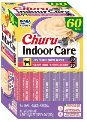 INABA INABA CAT Churu INDOOR CARE 60 PACK (Tuna & Chicken) 1 Pack (840 g) current Canpet package