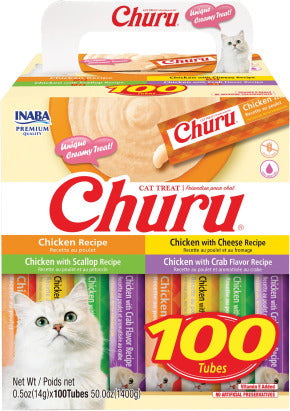 INABA INABA CAT Churu Purees 100 PACK (Chicken) 1 Pack (1400 g) current Canpet package