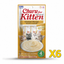 INABA Inaba KITTEN CHURU (Chicken) 6 Pack (24 Tubes) X6 quantity-marked product image
