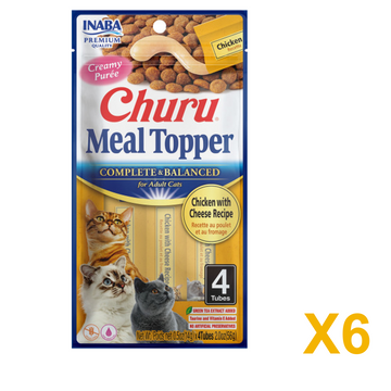 INABA INABA CAT Churu MEAL TOPPER (Chicken with Cheese) 6 Pack (6 × 56 g) X6 quantity-marked product image