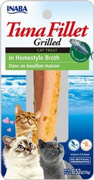 INABA INABA CAT GRILLED FILLETS (Tuna in Homestyle Broth) 1 Pack (1 Fillet) current Canpet package