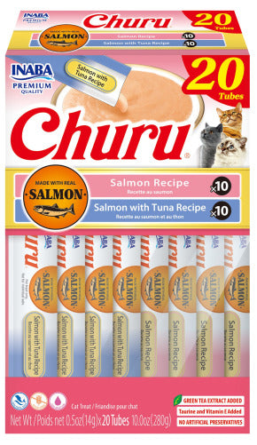 INABA INABA CAT Churu Purees 20 PACK (Salmon) 1 Pack (280 g) current Canpet package