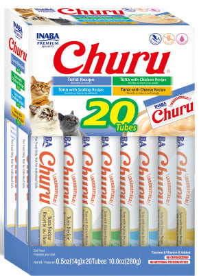 INABA INABA CAT Churu Purees 20 PACK (Tuna) 1 Pack (280 g) current Canpet package