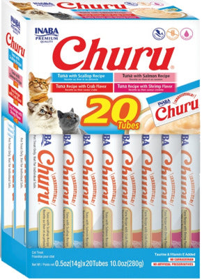 INABA INABA CAT Churu Purees 20 PACK (Tuna Seafood) 1 Pack (280 g) current Canpet package