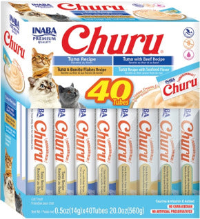 INABA INABA CAT Churu Purees 40 PACK (Tuna) 1 Pack (560 g) current Canpet package