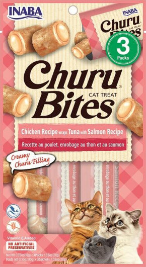 INABA INABA CAT Churu BITES (Tuna with Salmon) 1 Pack (30 g) current Canpet package