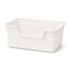 58 cm Extra-Large Ivory White open anti-splash cat litter box SKU image [Gallery: Extra-Large / Ivory White]