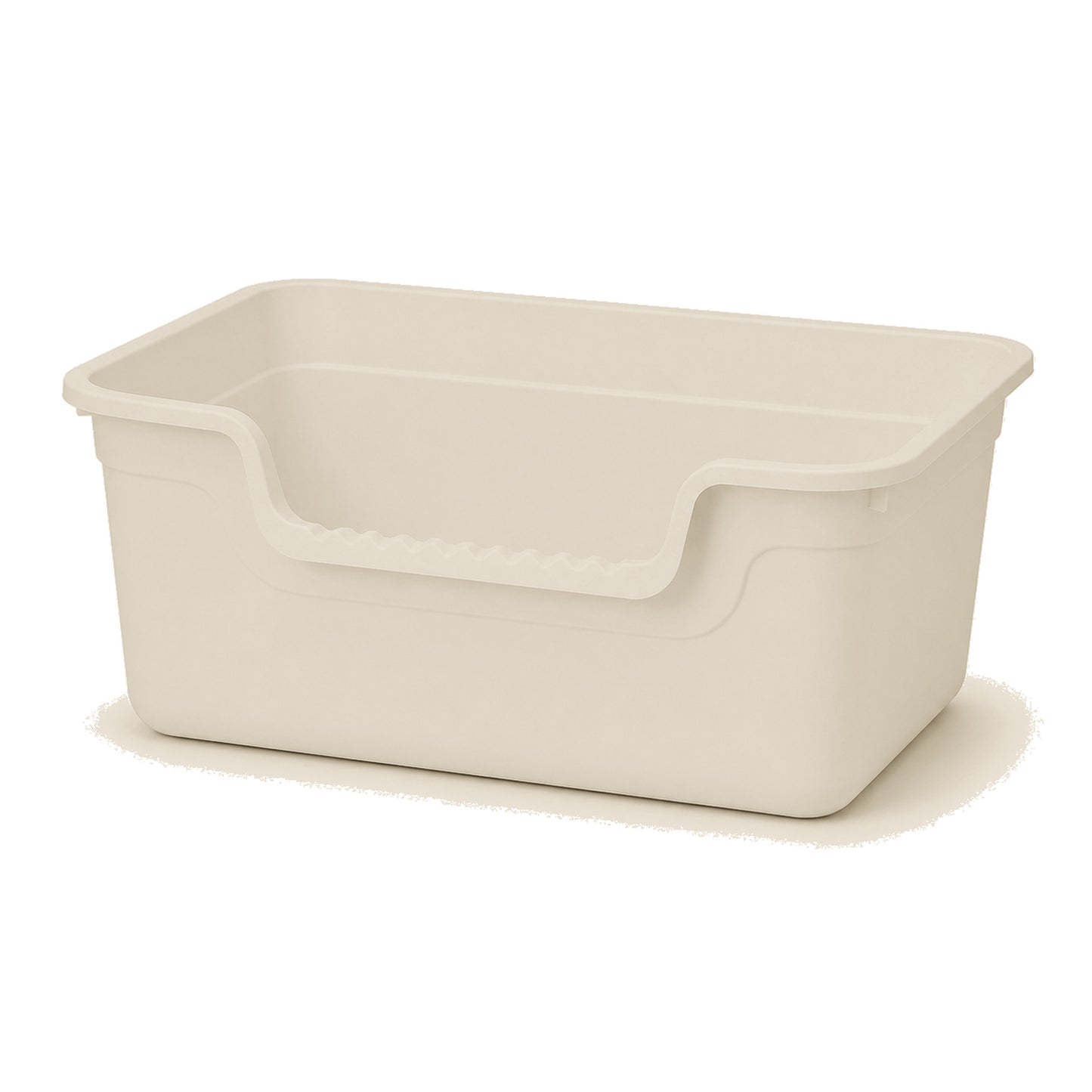 58 cm Extra-Large Khaki open anti-splash cat litter box SKU image [Gallery: Extra-Large / Khaki]