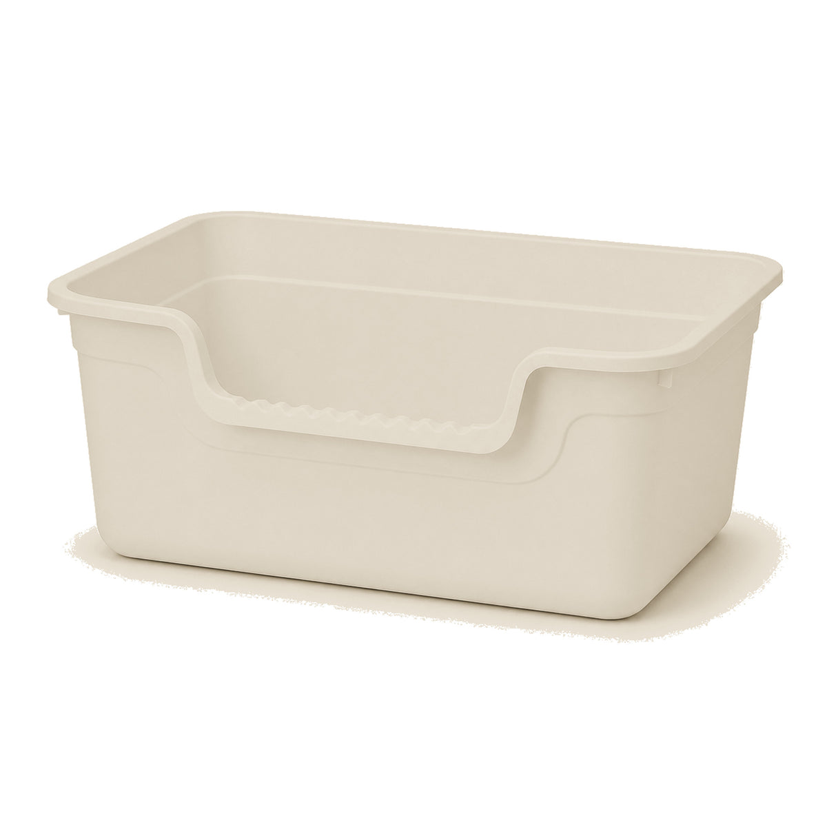 58 cm Extra-Large Khaki open anti-splash cat litter box SKU image [Gallery: Extra-Large / Khaki]