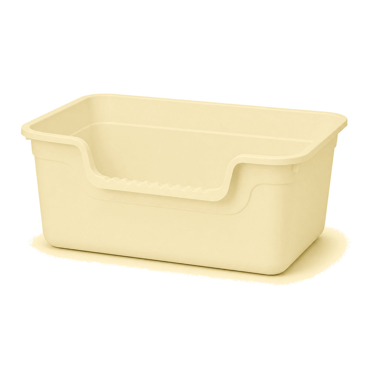 58 cm Extra-Large Lemon Yellow open anti-splash cat litter box SKU image [Gallery: Extra-Large / Lemon Yellow]