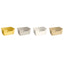 Four Large 48.5 cm open anti-splash cat litter boxes in Lemon Yellow, Air Gray, Ivory White, and Khaki on a white background [Gallery: Shared]