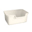 48.5 cm Large Ivory White open anti-splash cat litter box SKU image [Gallery: Large / Ivory White]