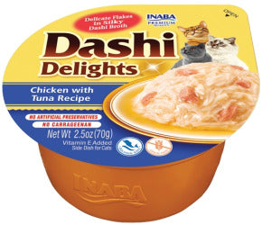 INABA INABA CAT DASHI DELIGHTS (Chicken with Tuna) 1 Pack (70 g) current Canpet package