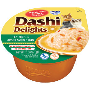 INABA INABA CAT DASHI DELIGHTS (Chicken & Bonito Flakes) 1 Pack (70 g) current Canpet package