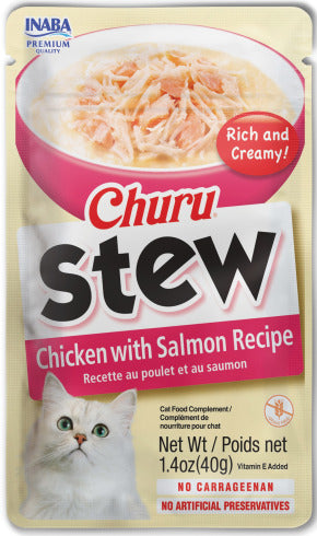 INABA INABA CAT Churu STEW (Chicken with Salmon) 1 Pack (40 g) current Canpet package