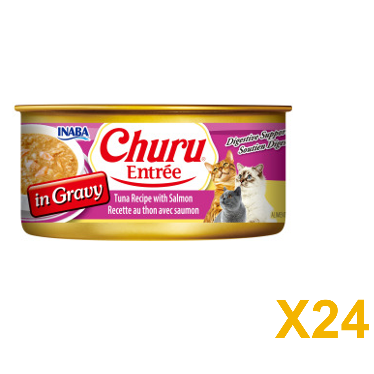 INABA INABA CAT Churu ENTREE GRAVY (Tuna & Salmon) - 156 g 24 Pack (24 × 156 g) X24 quantity-marked product image