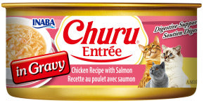INABA INABA CAT Churu ENTREE GRAVY (Chicken & Salmon) - 156 g 1 Pack (156 g) current Canpet package