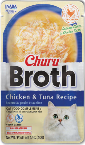 INABA INABA CAT Churu BROTH (Chicken & Tuna) 1 Pack (40 g) current Canpet package