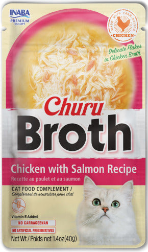 INABA INABA CAT Churu BROTH (Chicken with Salmon) 1 Pack (40 g) current Canpet package