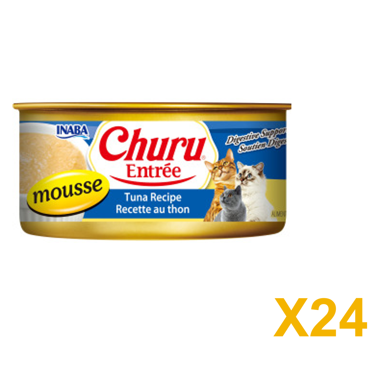 INABA INABA CAT Churu ENTREE MOUSSE (Tuna) - 156 g 24 Pack (24 × 156 g) X24 quantity-marked product image