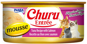 INABA INABA CAT Churu ENTREE MOUSSE (Tuna & Salmon) - 156 g 1 Pack (156 g) current Canpet package