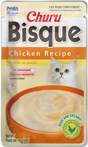 INABA INABA CAT Churu BISQUE (Chicken) 1 Pack (40 g) current Canpet package