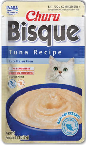 INABA INABA CAT Churu BISQUE (Tuna) 1 Pack (40 g) current Canpet package