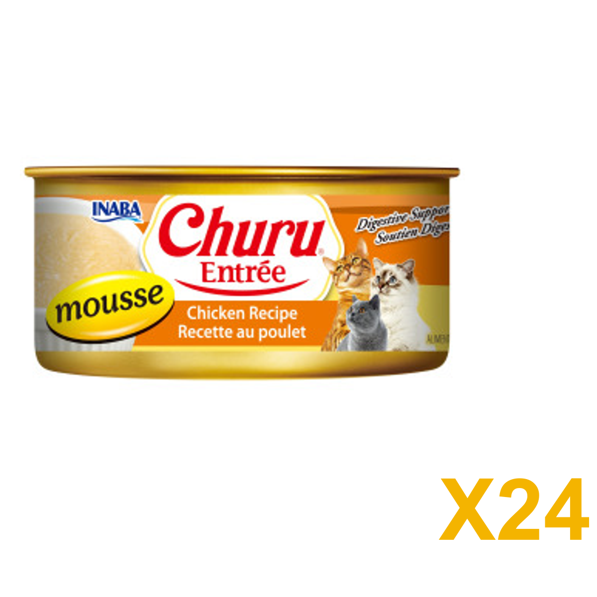 INABA INABA CAT Churu ENTREE MOUSSE (Chicken) - 156 g 24 Pack (24 × 156 g) X24 quantity-marked product image