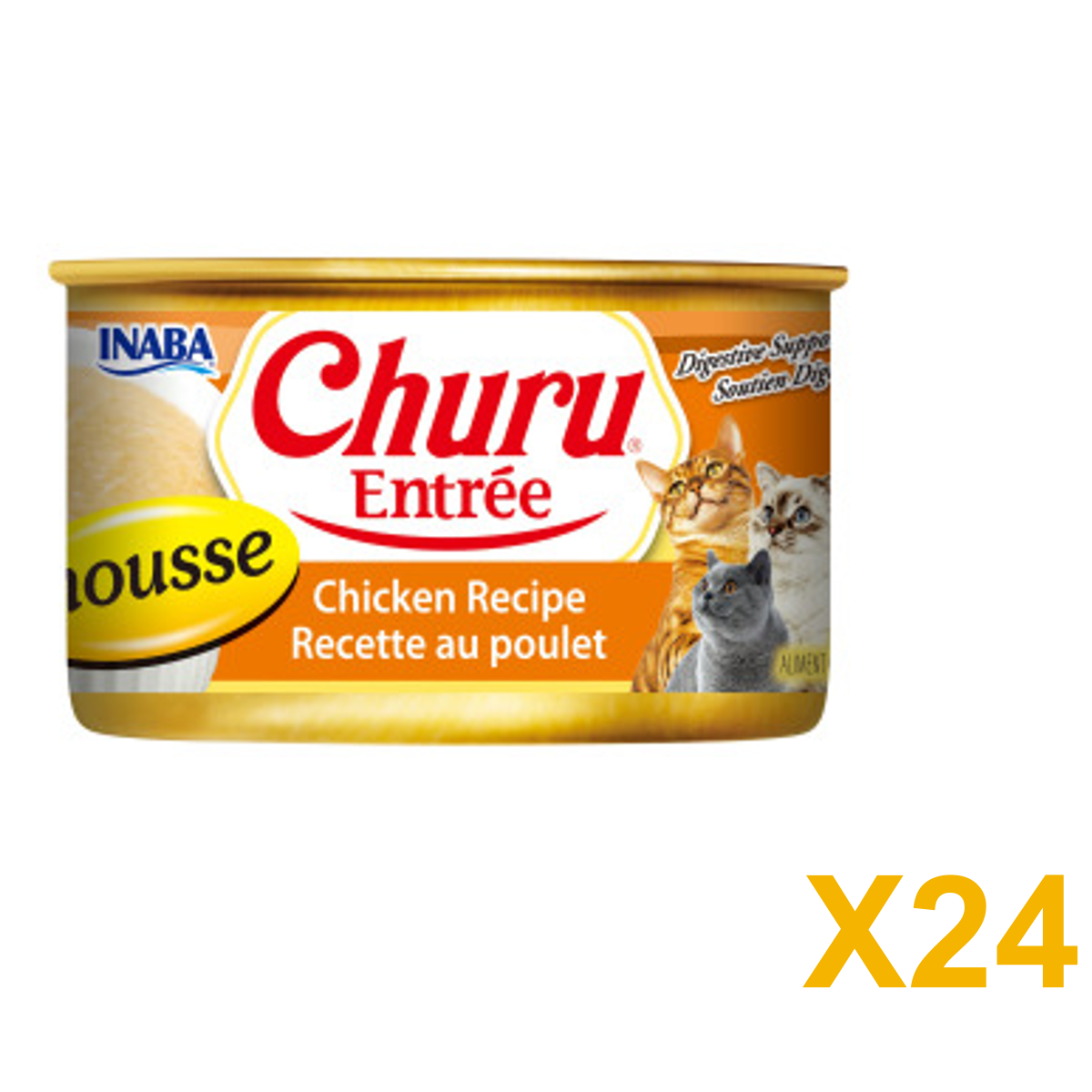 INABA INABA CAT Churu ENTREE MOUSSE (Chicken) - 85 g 24 Pack (24 × 85 g) X24 quantity-marked product image