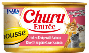 INABA INABA CAT Churu ENTREE MOUSSE (Chicken & Salmon) - 85 g 1 Pack (85 g) current Canpet package