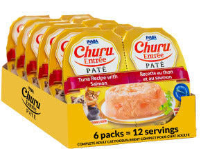 INABA INABA CAT Churu Entree Pate CUPS (Chicken & Salmon) 1 Pack (70 g) current Canpet package